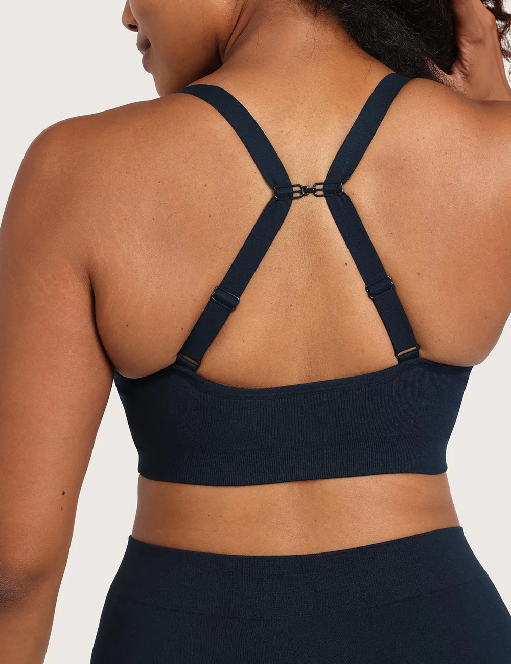 T-Shirt BH Uden Bøjle med Ekstra Støtte - Midnight