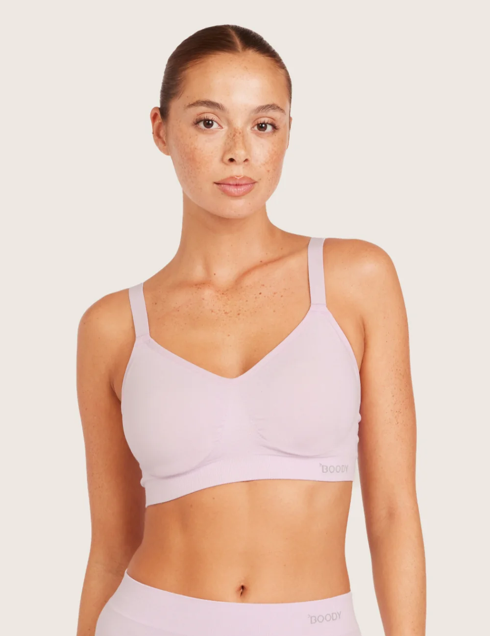 T-Shirt BH Uden Bøjle med Ekstra Støtte (DD-F) - Orchid