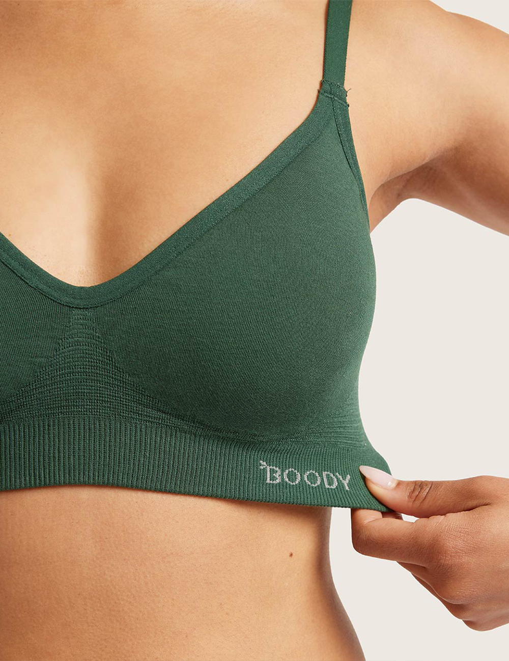 T-Shirt Bra Wireless - Emerald Green