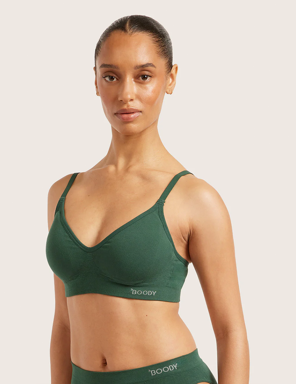 T-Shirt Bra Wireless - Emerald Green