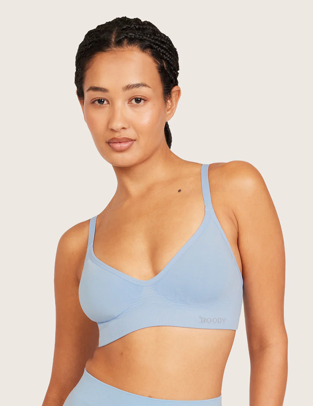T-Shirt BH Uden Bøjle (B-DD) - Sky Blue