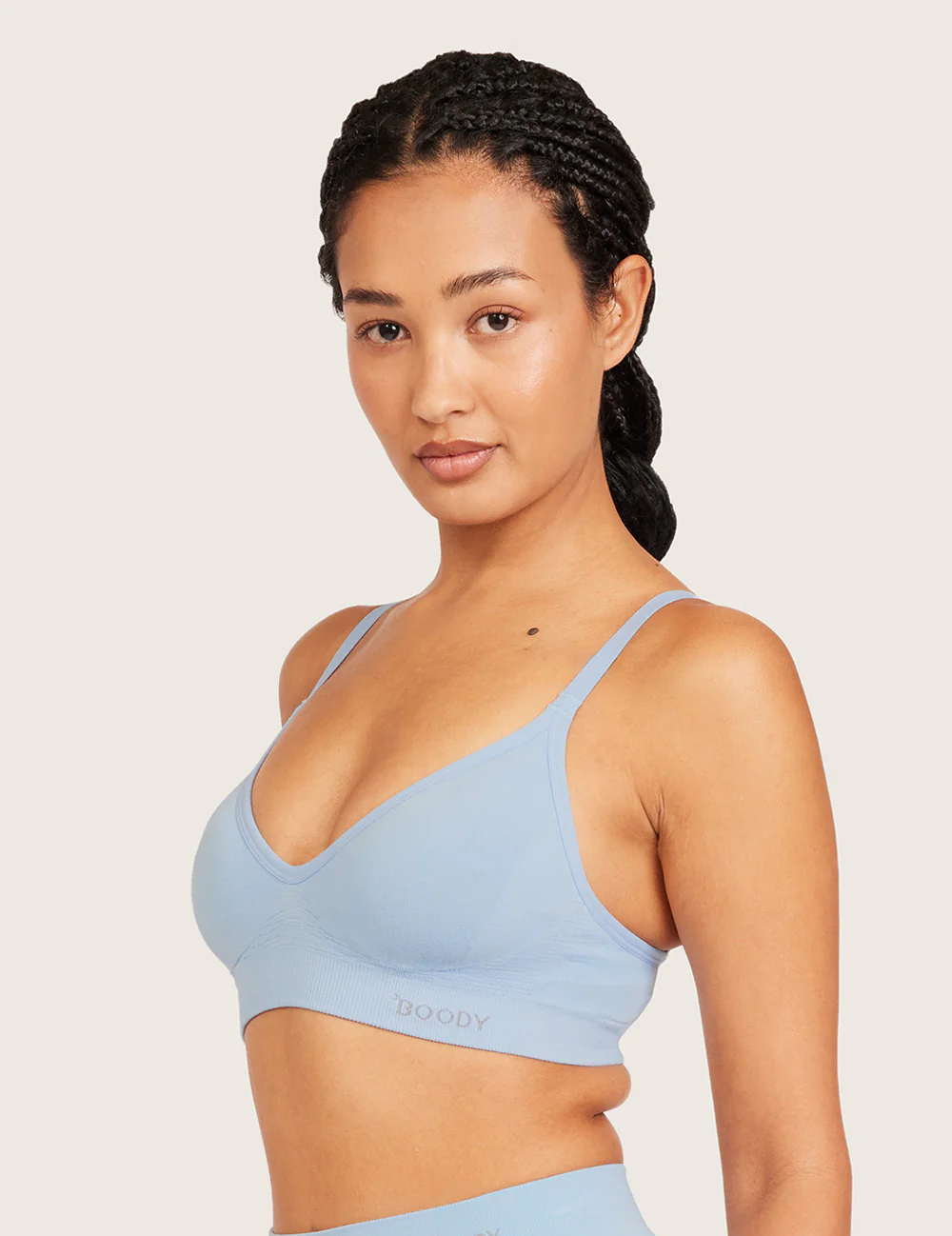 T-Shirt BH Uden Bøjle (B-DD) - Sky Blue