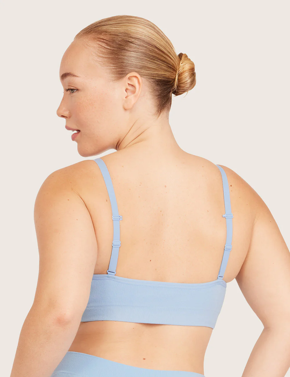 T-Shirt BH Uden Bøjle (B-DD) - Sky Blue