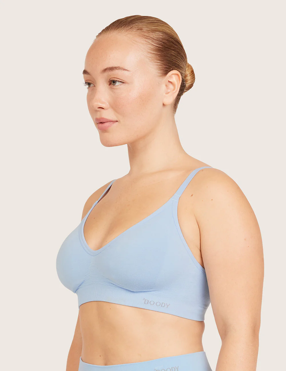 T-Shirt BH Uden Bøjle (B-DD) - Sky Blue