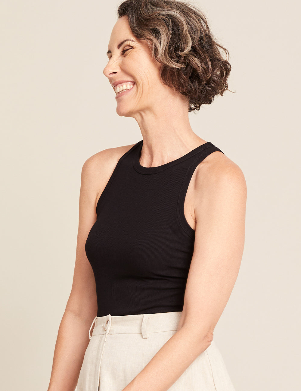 Women's Ribbed Racerback Tank