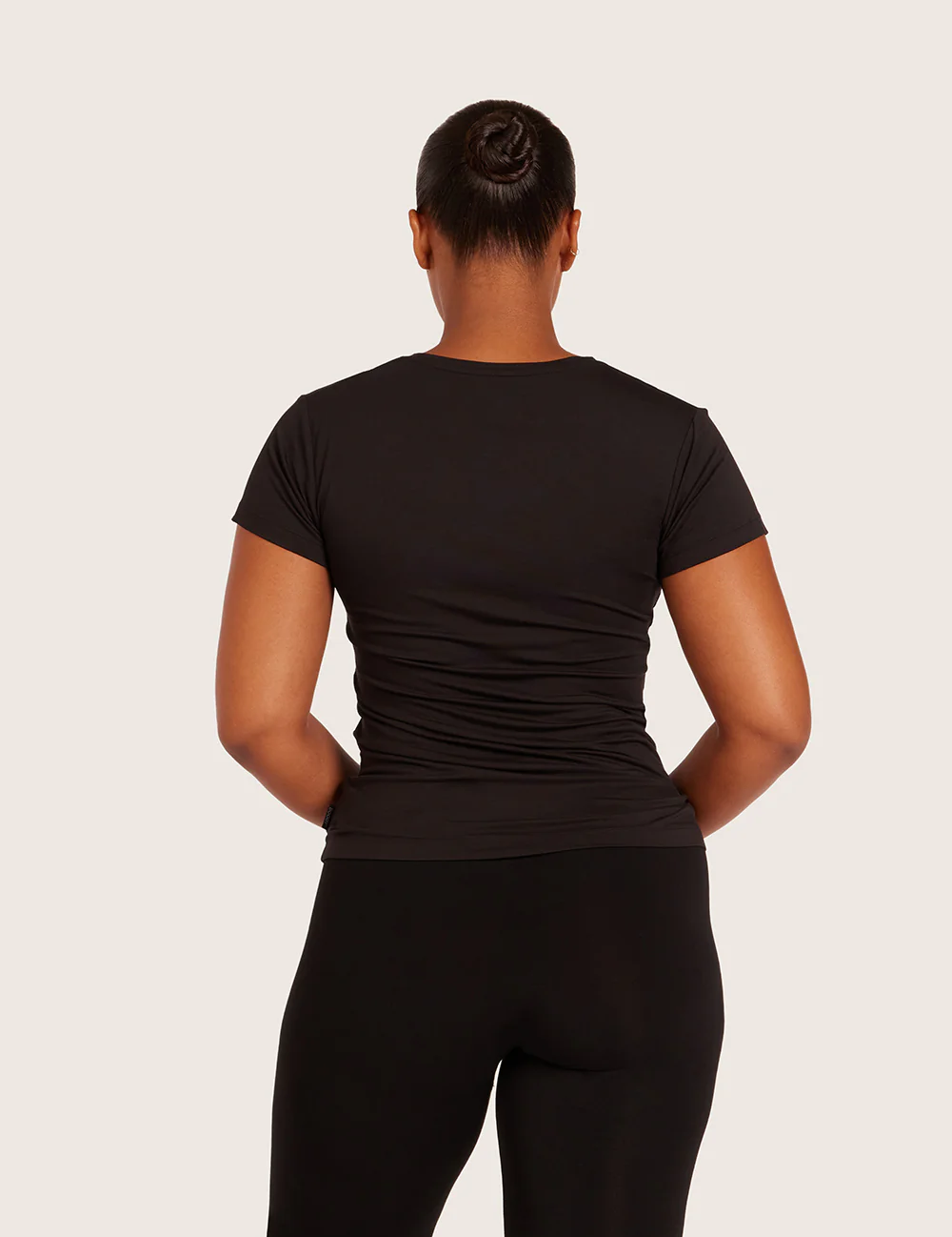 Basis T-shirt med Rund Hals