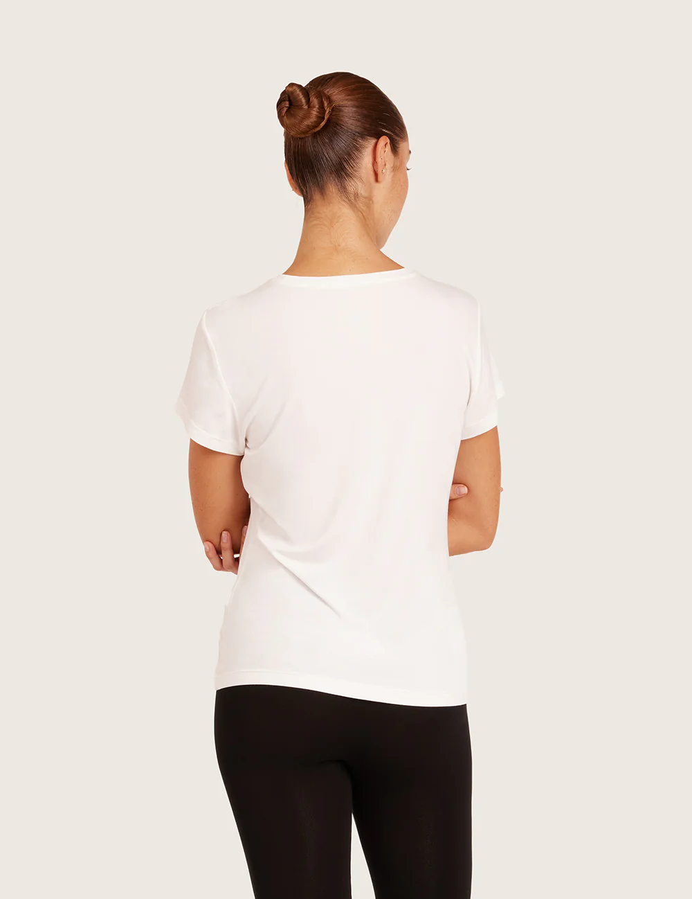 Basis T-shirt med Rund Hals