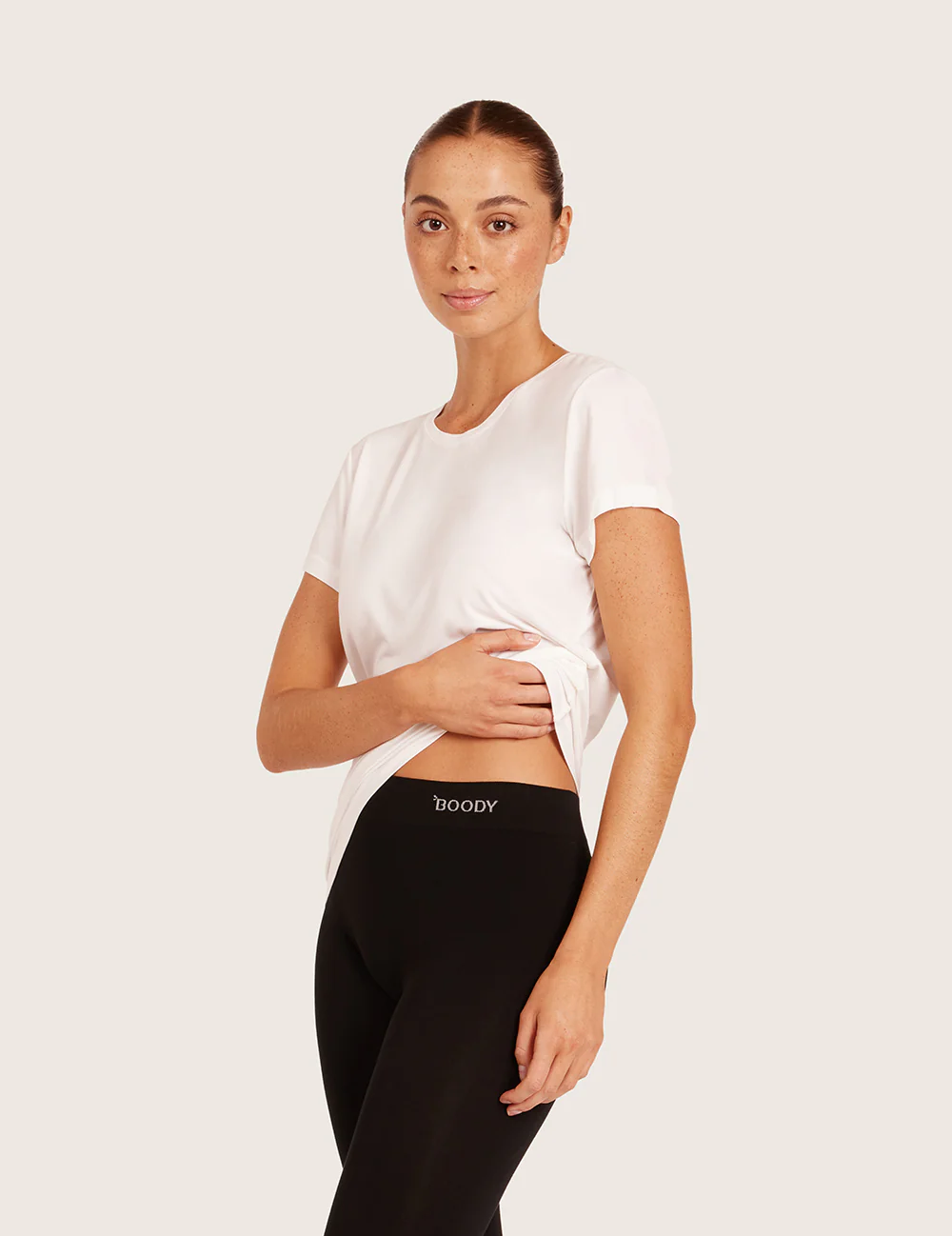 Basis T-shirt med Rund Hals