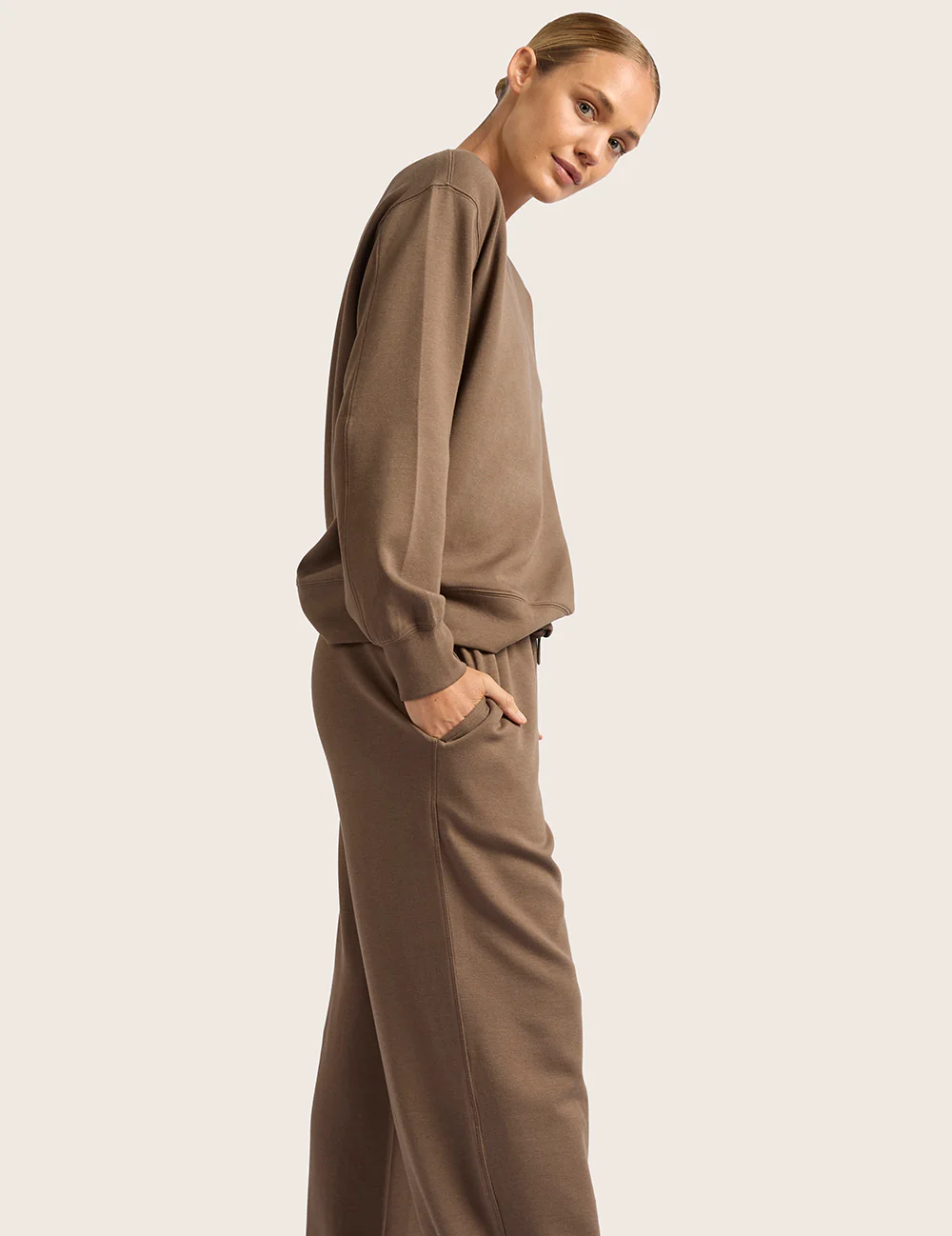 Sweatpants med Lige Ben