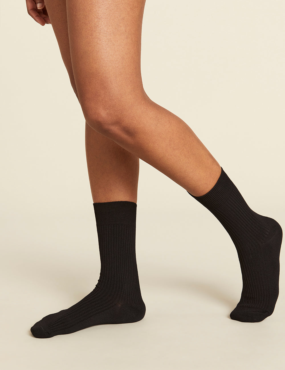 3-Pack Women's Ribbed Crew Socks