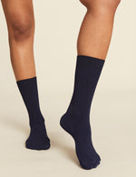 3-Pack Women's Ribbed Crew Socks