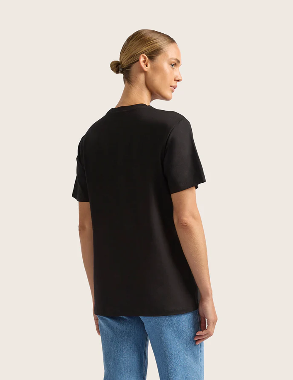 Classic T-shirt med Rund Hals