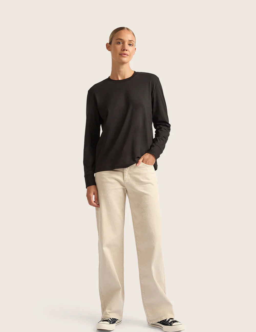 Classic Langærmet T-shirt