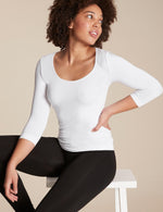 Scoop Top - Hvid