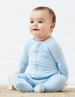 Langærmet heldragt med fødder - Lyseblå | Boody Baby