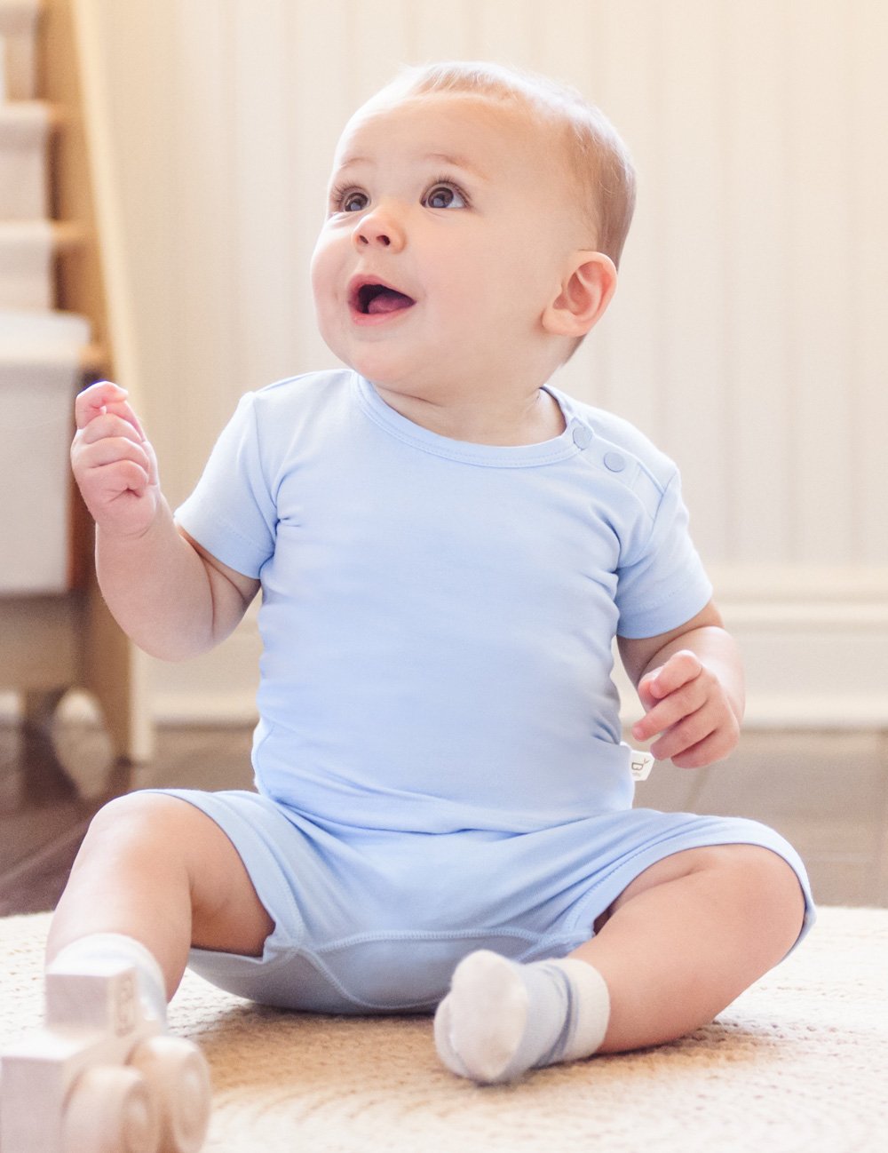 Baby t-shirt - Lyseblå | Boody Baby