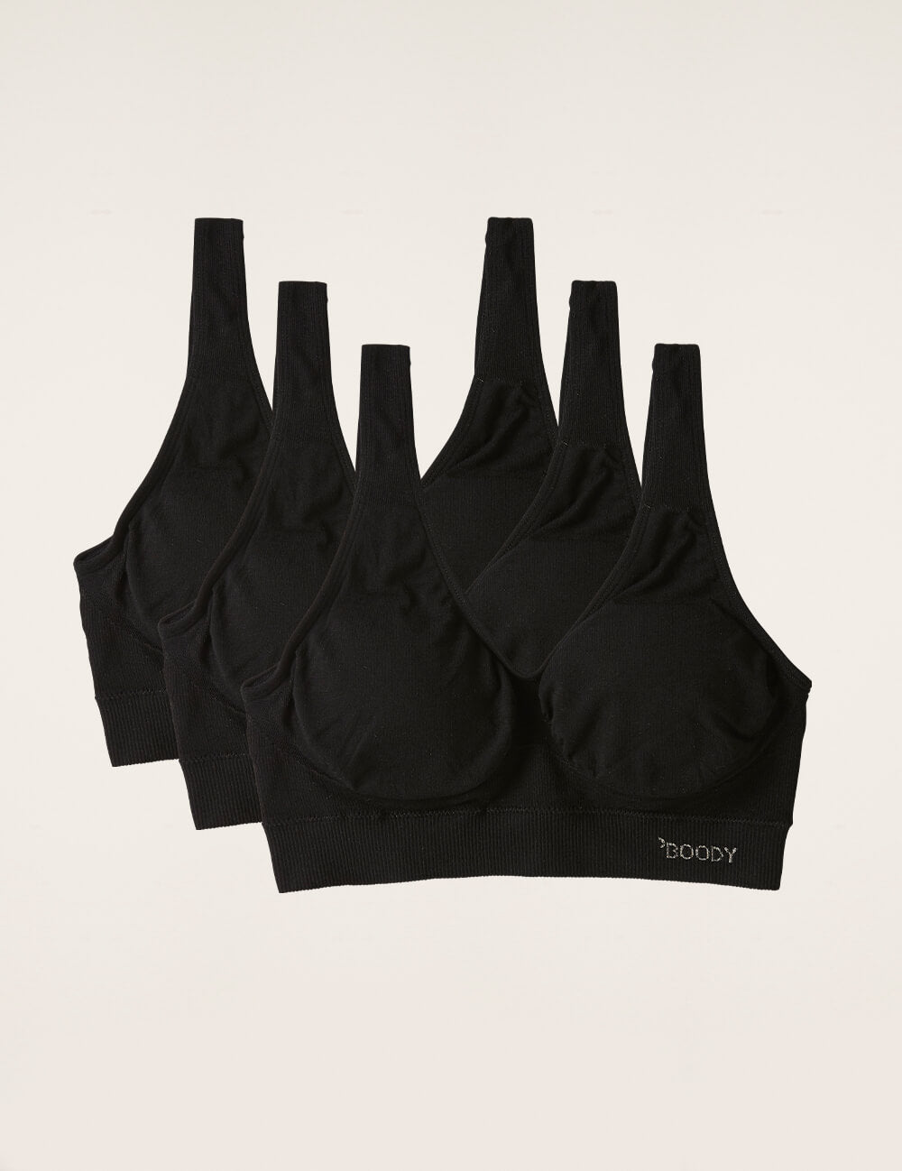 3-Pack Padded Shaper Crop Bra