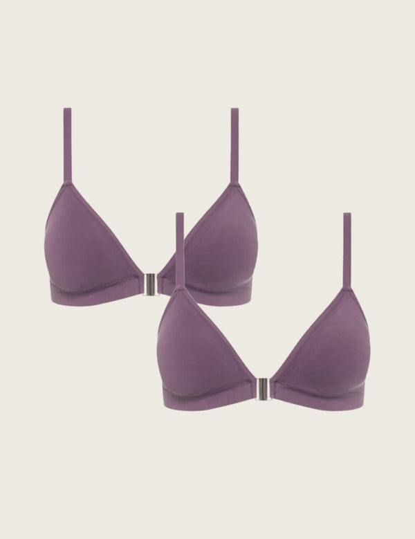 2-Pack LYOLYTE® Padded Bralette - Wisteria