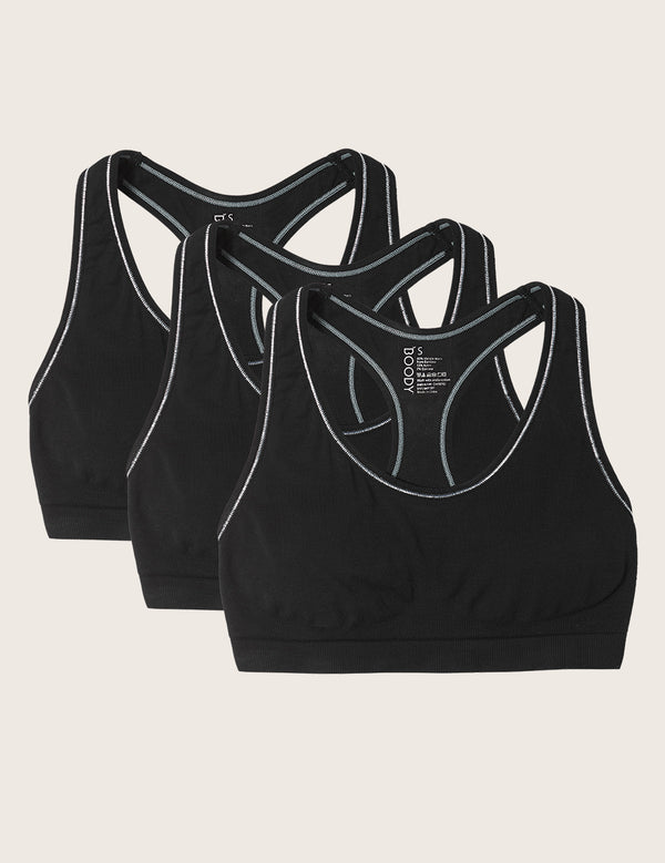 3-Pack Racerback Sports Bra