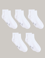 5-Pack Cushioned Quarter Crew Socks