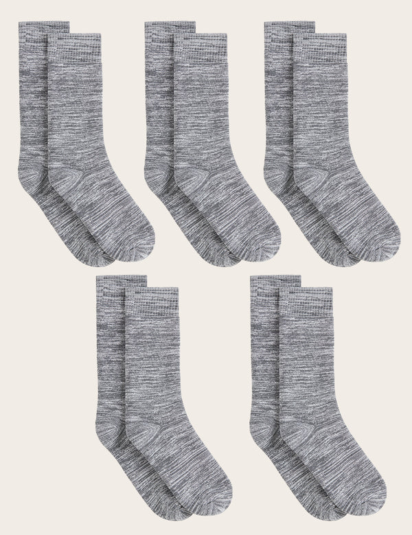 5-Pack Women's Crew Boot Socks