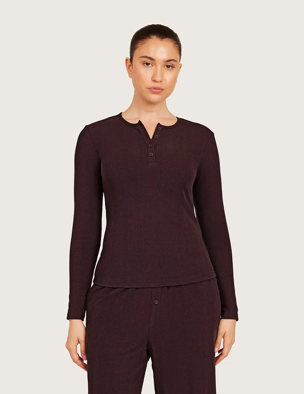 AiraRib™ Langærmet Henley Top