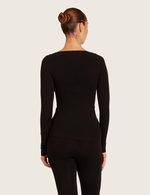 Boatneck Long Sleeve Top