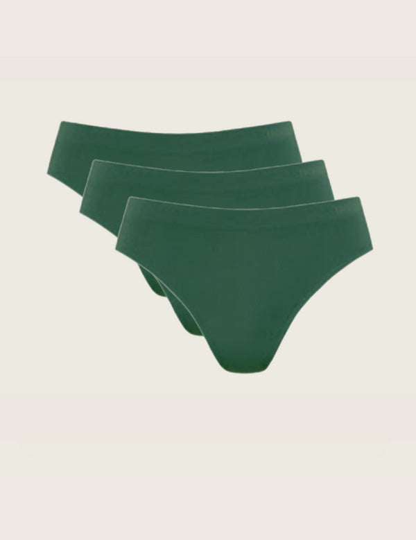 3-Pack Classic Bikini - Emerald Green