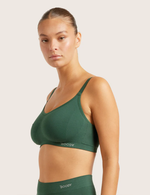 Full Bust Wireless Bra - Emerald Green