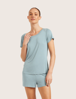 Goodnight Sleep Tee - Mineral Blue