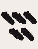 5-Pack Men's Low Cut Cushioned Sneaker Socks