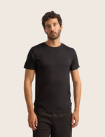 3-Pack Herre Basis T-shirt med Rund Hals