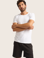 Herre Basis T-shirt med Rund Hals