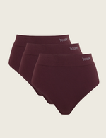 3-Pack Full Briefs - Mulberry