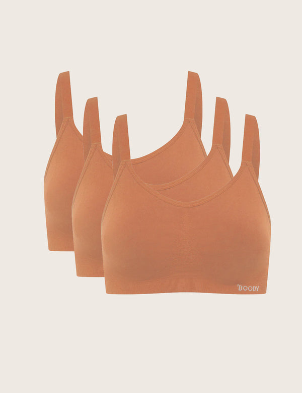 3-Pack Bambus BH Uden Bøjle - Outlet