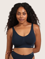 Sømløs Bambus BH med Indlæg - Midnight