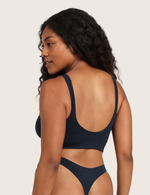Sømløs Bambus BH med Indlæg - Midnight
