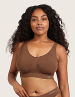 Sømløs Bambus BH med Indlæg