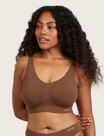 Sømløs Bambus BH med Indlæg