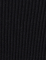 Ribbet T-shirt med Rund Hals