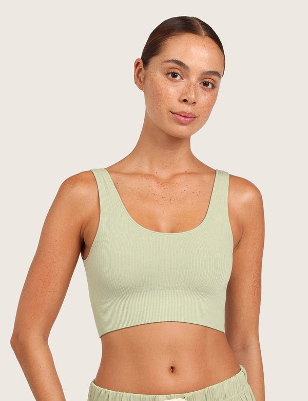 Ribbet Sømløs Bambus BH