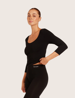 Basis Top med 3/4 Ærmer