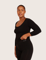 Basis Top med 3/4 Ærmer