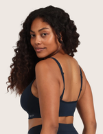 T-Shirt BH Uden Bøjle med Ekstra Støtte - Midnight