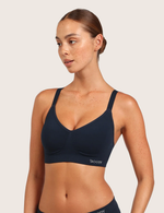 T-Shirt BH Uden Bøjle med Ekstra Støtte - Midnight