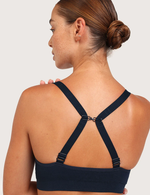 T-Shirt BH Uden Bøjle med Ekstra Støtte - Midnight