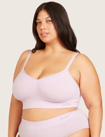 T-Shirt BH Uden Bøjle med Ekstra Støtte (DD-F) - Orchid