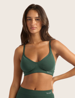 T-Shirt Bra Wireless - Emerald Green