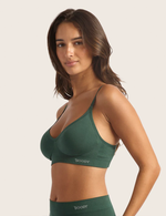 T-Shirt Bra Wireless - Emerald Green