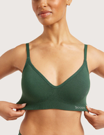 T-Shirt Bra Wireless - Emerald Green